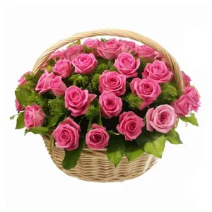 Корзина Розовых Роз
